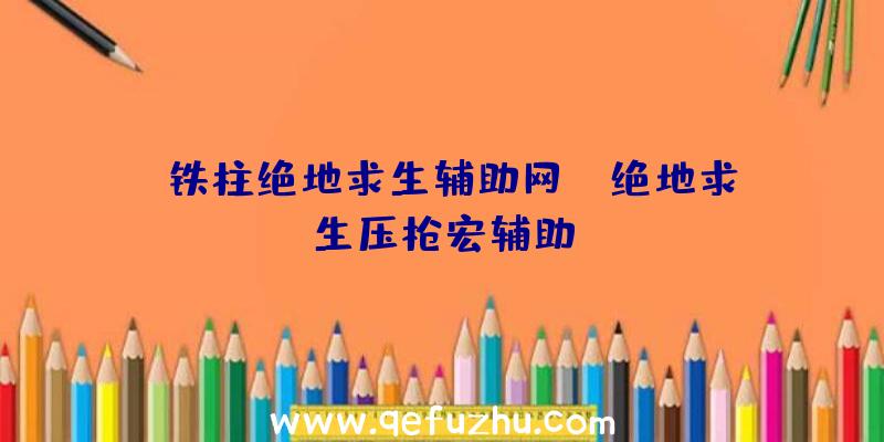 「铁柱绝地求生辅助网」|绝地求生压枪宏辅助